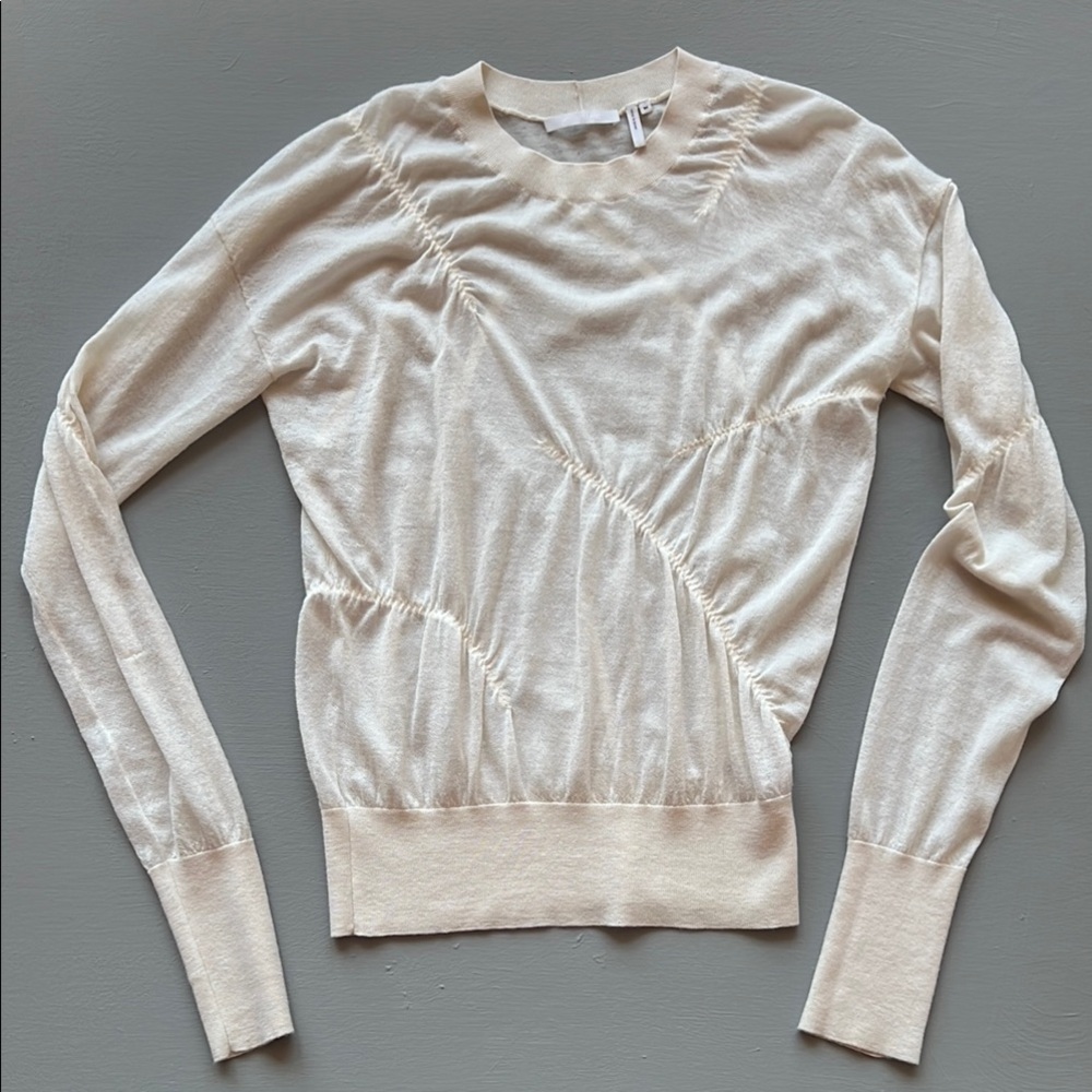 Helmut Lang Cashmere Ivory Knit Sweater